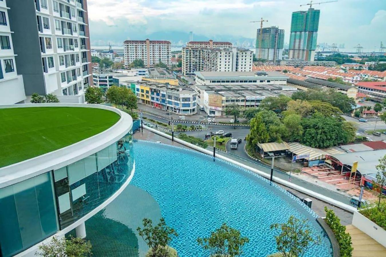 Blue Aesthetic Luxury Seaview 3 Min Drive Sunway Apartment Butterworth Bagian luar foto